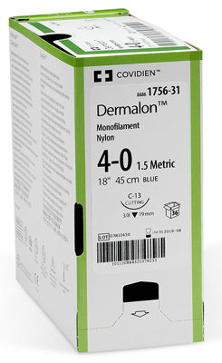 Nahtmaterial DERMALON* 3-0 BLU 45CM C14 X36