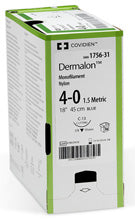 Nahtmaterial DERMALON* 3-0 BLU 75CM C14 X36