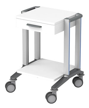 doppio Basiswagen 60 mit 2 Ablageplatten, 1 Schublade, Dokorstreifen blau, Maße (B x T x H): 71,5 x 57,1 x 79,3 cm