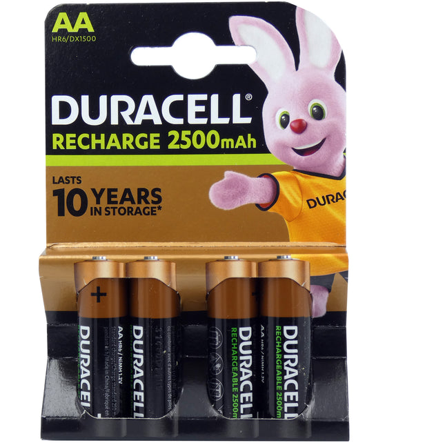 Duracell Recharge Ultra Akku AA (HR06) 2.500 mAh B4 Precharged (vorgeladen)