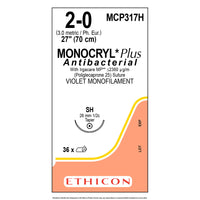 Nahtmaterial Ethicon MONOCRYL PLUS UNGEF MONOFIL, P1 MULTIP, USP 6/0, 70cm Fadenlänge