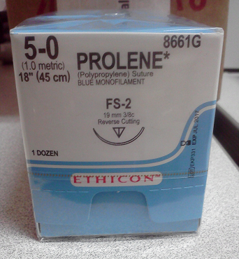 Ethicon Prolene suture material