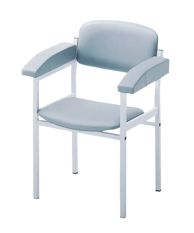 Examination and Treatment Chair, silver-grey, powder-coated grey aluminium (RAL 9007)