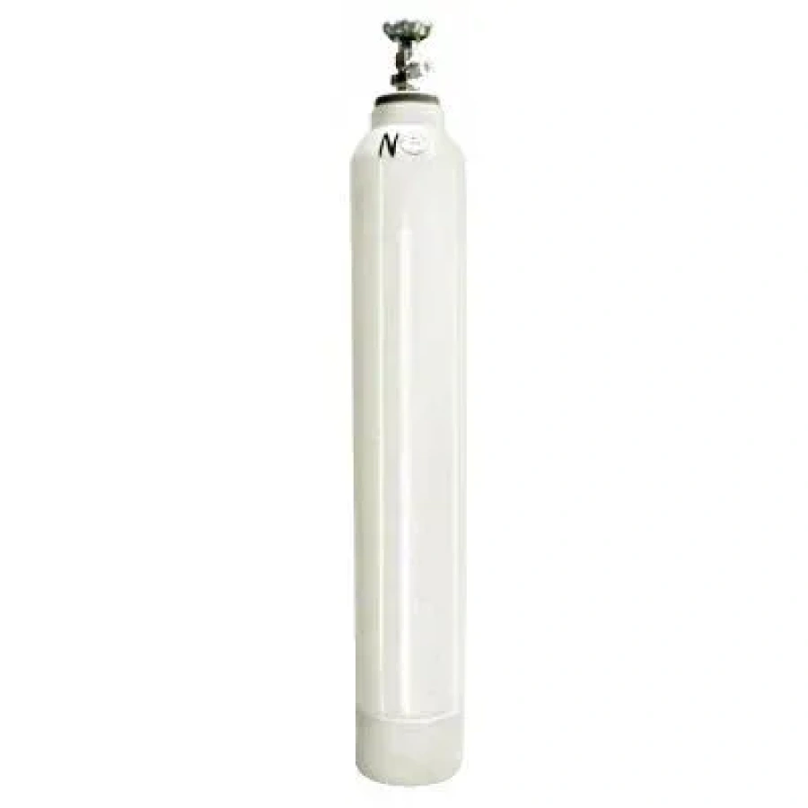 O2 cylinder filled with residual pressure valve steel 10l