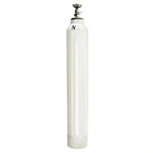O2 cylinder filled with residual pressure valve steel 10l