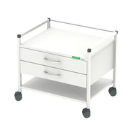 Unterfahrwagen 08/16 mit 2 Schubladen, 52cm hoch, weiß