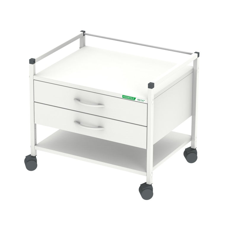 Unterfahrwagen 08/16 mit 2 Schubladen, 52cm hoch, weiß