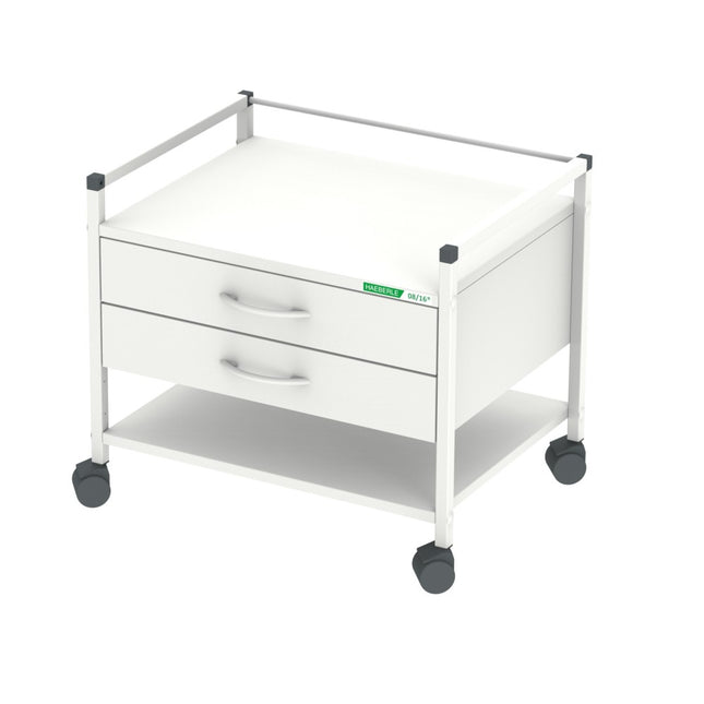 Unterfahrwagen 08/16 mit 2 Schubladen, 52cm hoch, weiß
