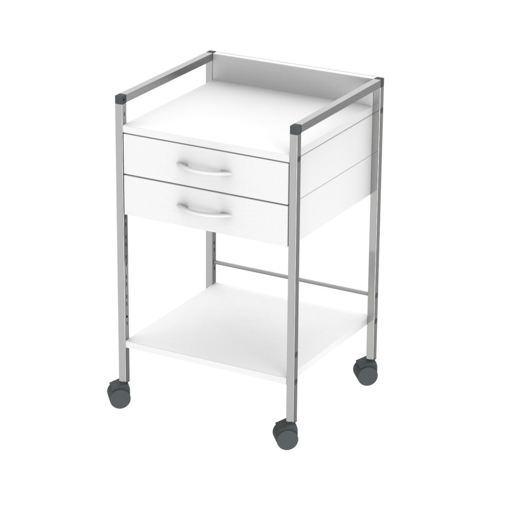Variocar multi-purpose trolley, white, 1 drawer, 83cm high,