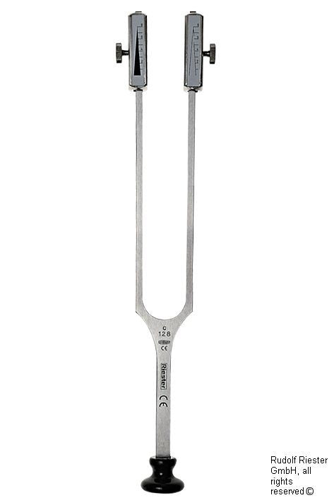 Stimmgabel nach Rydel Seiffer mit Fuß, C 128/C 64 Hz