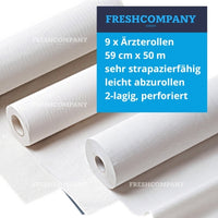 fripa-med "duo-line" 2-lg., 59cmx50m, 100% Frischzellstoff hochweiß