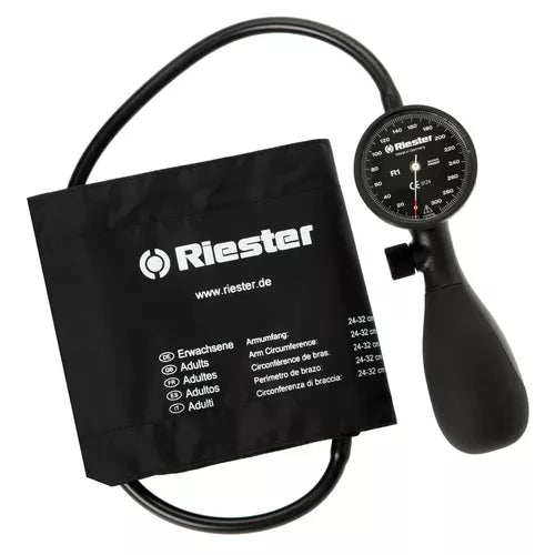 Blutdruckmessgerät RBP-100, Mobiles Modell, 2,5m Schlauch mit Metallanschluss; 4 NiMH Batterien