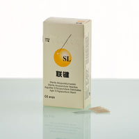SL-Acupuncture Needles mit Plastic Handle, brown, 0,30x30mm