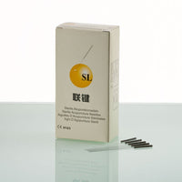 SL-Acupuncture Needles mit Plastic Handle, black, 0,35x50mm