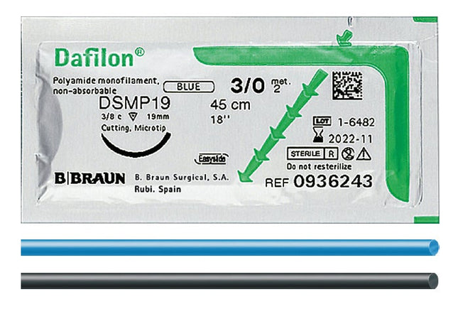 Nahtmaterial Dafilon DS 24 USP 3/0, 2metric, Fadenlänge 45cm