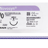 Nahtmaterial Novosyn violett HR 22, USP 3/0, 2metric, Fadenlänge 70cm