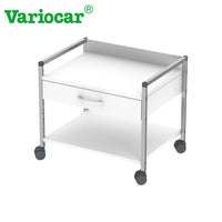 Variocar-Unterfahrwagen tief, weiß 1 Schublade, 52cm hoch